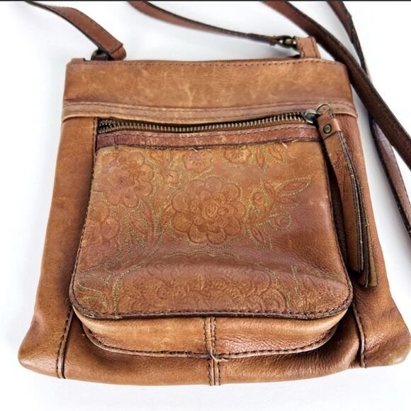Fossil Bag Crossbody Purse Leather Brown - Picture 2 of 6